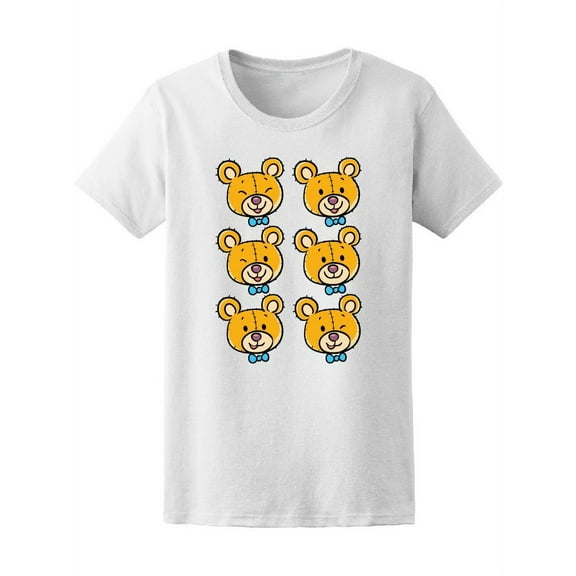 Bear Heads Cute Design T-Shirt Women -Image by Shutterstock, Female Small