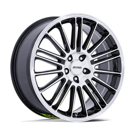Petrol Cast Aluminum Wheel PE001 18x8 5x4.25 G-BLK MACH 40mm, PE001BD18804540