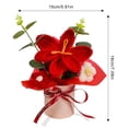 thumbnail image 2 of Ramo de tulipanes hecho a mano a ganchillo por Hlenbin, rojo, 2 of 7