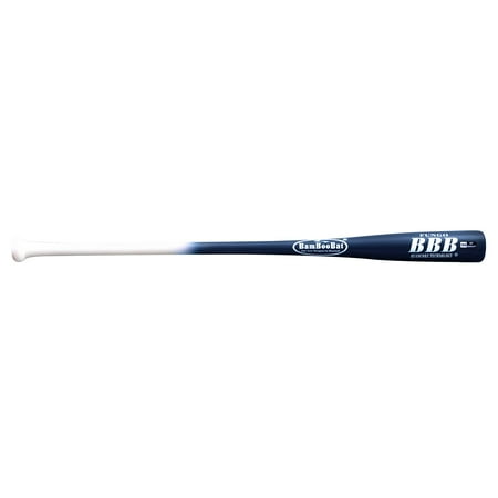 BAMBOO BATS by Pinnacle Sports Equipment INC. Adult Fungo Infield/Outfield Bamboo Baseball Bat White Handle/Navy Barrel 34 (HWBN34F)