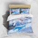 thumbnail image 3 of Juego de cama de tres piezas con estampado de dibujos animados de Disney Frozen Elsa y funda de almohada para niños o adultos, tamaño King, Queen, Full y Twin, 3 of 5