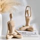 thumbnail image 4 of Conjunto de 3 Estatuas Yoga Oro, Figurinas Resina Meditación Zen para Estantería, Decoración del Hogar, Regalos Dorado, 4 of 7
