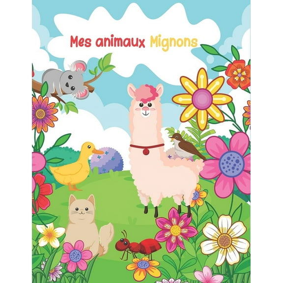 Mes animaux mignons: Cahier de coloriages pour enfants, Je trace et je colorie mes animaux mignons (Paperback)
