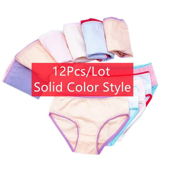 12 piezas por lote ropa interior para ninas bragas de algodon calzoncillos cortos para ninos calzoncillos para ninos de 2 a 12 anos Tan Jianjun unisex Walmart en linea