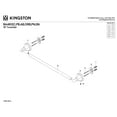 thumbnail image 3 of Kingston Brass BA4812SN Metropolitan 18-Inch Single Towel Bar in Brushed Nickel, 3 of 5