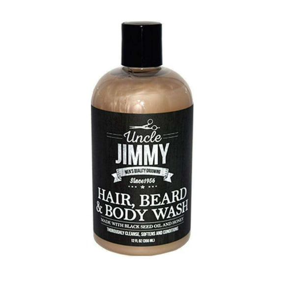 Uncle Jimmy Hair, Beard & Body Wash, 12 Oz