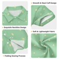 thumbnail image 3 of Dailycode Small Short Sleeve Button Down Shirts Sage Green Yellow Polka Dot Casual Shirt 3-10 Years, 3 of 9
