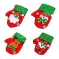 thumbnail image 4 of Cateissary Bolsa de regalo, soporte para cubiertos de decoración navideña, adorno de árbol de tela exquisito, accesorios para festivales, Kits de decoración para fiestas Muñeco de nieve, 4 of 6