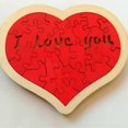 thumbnail image 3 of 1 Set Wooden Heart Shaped Jigsaw Puzzle DIY Wooden Heart Puzzles Valentine's Day Gift, 3 of 3