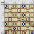 thumbnail image 2 of oneOone Cotton Flex Greenish Beige Fabric Geometric Fabric For Sewing Printed Craft Fabric By The Yard 40 Inch Wide-TS, 2 of 6