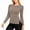 Khaki, variant on Women's Thermal Shirts Slim Long Sleeve Pullover Base Tops Comfort Crew Neck Solid Color Undershirts