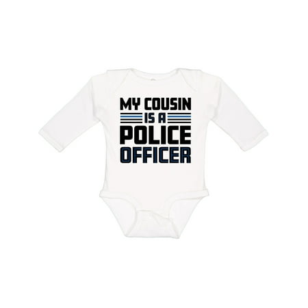 

Inktastic My Cousin is a Police Officer Gift Baby Boy or Baby Girl Long Sleeve Bodysuit