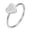Silver-White, variant on 11 11 Angel Number Ring for Women Heart Stainless Steel Lucky Band Cute Love Inspirational Everyday Gift Simple Statement Personalized Jewelry Silver Black Size 10