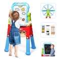 thumbnail image 4 of Patiojoy Kids Art Easel Freestanding Art Drawing Board Portable Magnetic Drawing Set Blue, 4 of 5