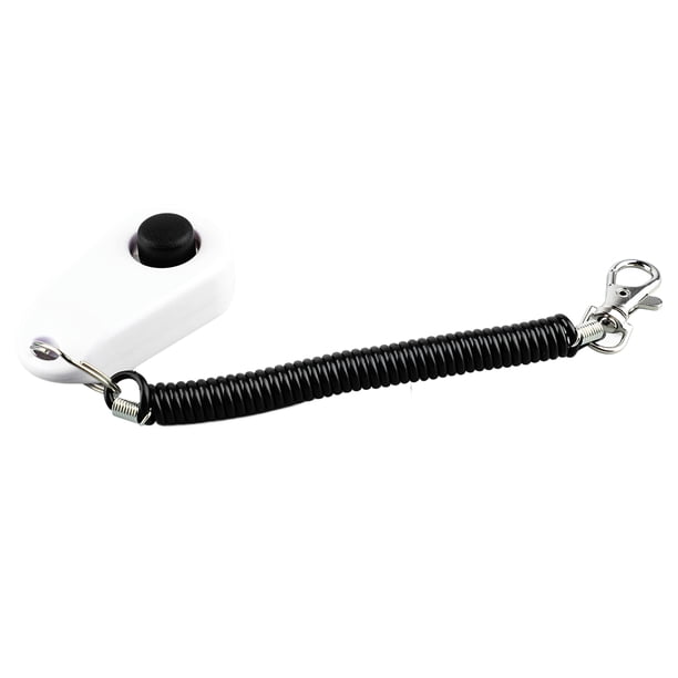 Clicker de Entrenamiento para Perros Clicker Interactivo Universal para Entrenamiento de Mascotas con Correa de Muñeca Larga Negra y Anillo ANGGREK Otros