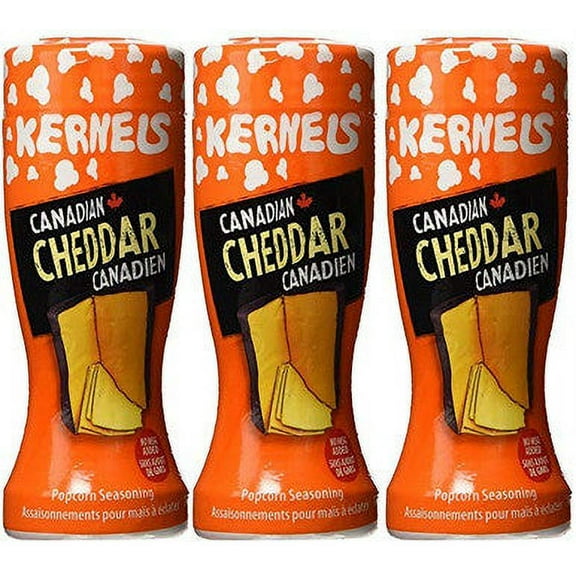 Kernels Popcorn Seasoning Canadian Cheddar 100g/3.5 oz., (3pk) (Canadian)