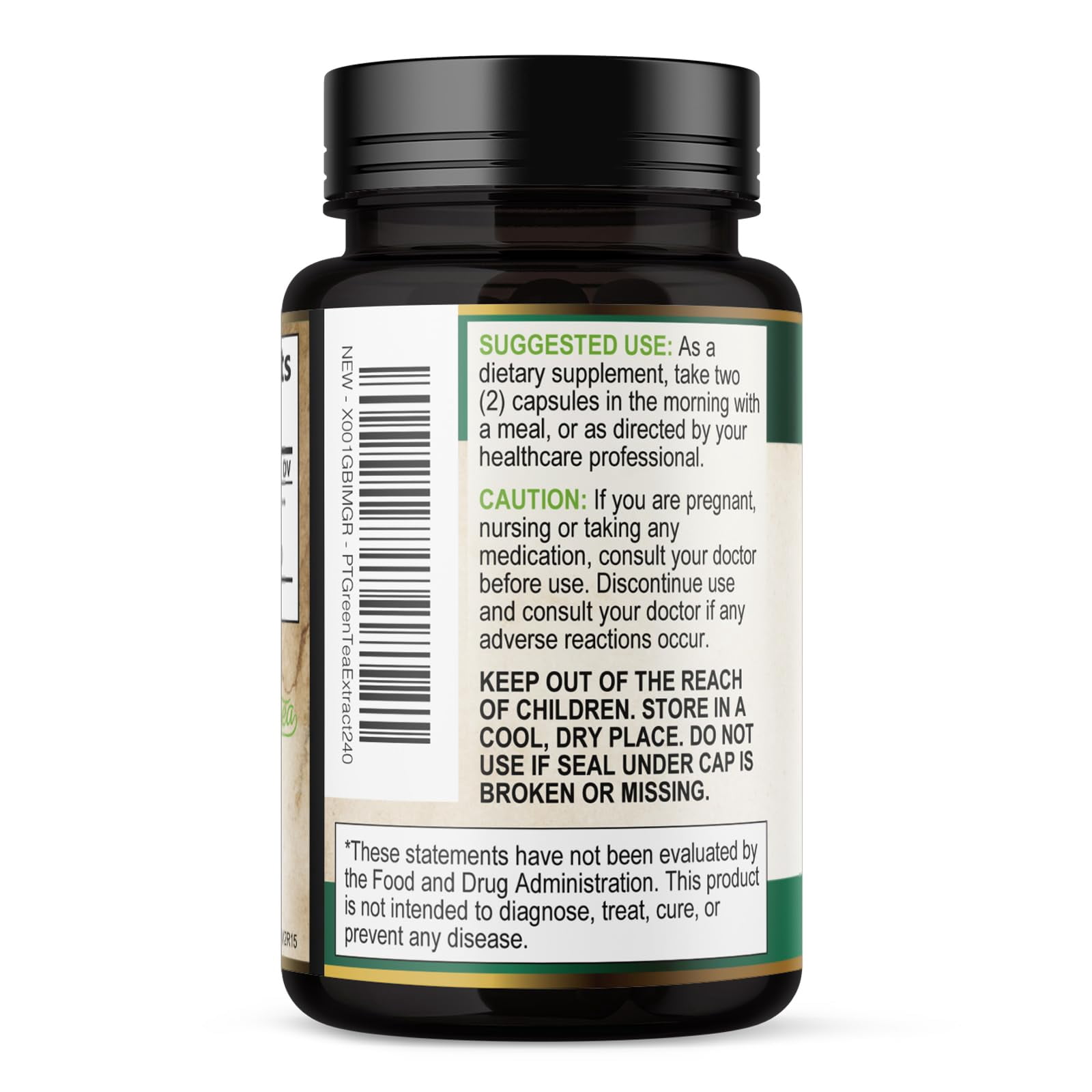 Green Tea Extract 1000mg Per Serving - 98% Polyphenols & 45% EGCG Capsules, Heart Support with Antioxidants - 3X Absorption Green Tea Pills Supplement, Natural Energy, Gentle Caffeine - 240 Capsules