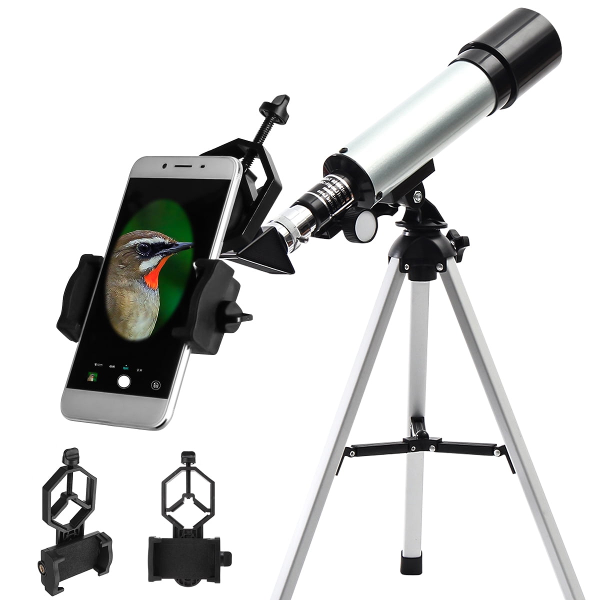 90X Refractor Monocular Astronomical Telescope for Kids with Portable Tripod 
