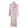 thumbnail image 2 of Miss Elaine Women's Floral-Print Fleece Long Zipper Robe, 2 of 2