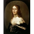 thumbnail image 2 of Van Honthorst, Gerrit 15x18 Black Ornate Wood Framed with Double Matting Museum Art Print Titled - Portrait of Elizabeth, Queen of Bohemia, 2 of 4