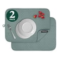 thumbnail image 1 of Cuisinart Tapetes Para Secar Platos Para Encimera De Cocina - (2) Tapetes Para Secar Platos Ultra Absorbentes Xl De 18.0 X 24.0 In, Plegables, Lavables A Máquina, De Secado Rápido (Cuadros En Cascada), 1 of 5
