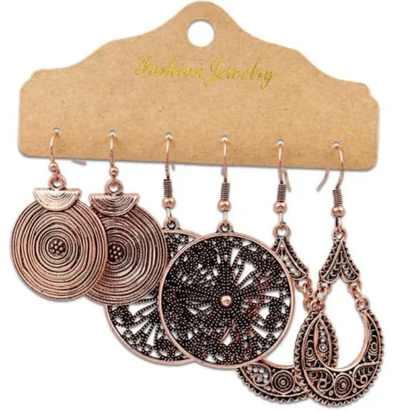 GKNET Fashion Boho Gypsy Earrings Set Tribal Ethnic Ear Hook Drop Dangle Women Jewelry-2