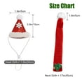 thumbnail image 2 of Harikaji 2PCS Christmas Dog Santa Hat with Scarf, Adjustable Santa Hat for Dog and Xmas Pet Knit Red Scarf with White Pompom Ball, Dog Winter Neck Warmer Scarf, Christmas Party Dressup, 2 of 7