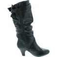 thumbnail image 6 of Forever Link Maggie-39 Women's Fashion Low Heel Zipper Slouchy Mid-Calf Boots Shoes, 6 of 7