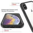 thumbnail image 4 of Compatible with iPhone X/XS Case, Dustproof Shockproof Case with Built-in Screen Protector, Bumper Frame Heavy Duty Full Body Protective Cover for iPhone X/XS, Purple, 4 of 6
