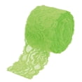 thumbnail image 1 of Unique Bargains Lace Trim 10 Yards 2 Inch Flower Elastic Lace Ribbons for Package Decoration Wedding Headbands Green, 1 of 5