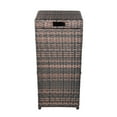 thumbnail image 5 of iTopRoad 26 Gallon Furniture Palm Harbor Outdoor Wicker Trash Bin, 5 of 8