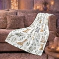 thumbnail image 6 of Baby Safari Animals Jungle Nursery, Playful Artistic Scene, Warm Flannel Blanket for Cabin and Lodge with Detailed Artwork, Wildlife Lovers Appreciation Gift, Artistic Home Decor, 6 of 9