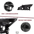 thumbnail image 6 of Direct Fit Chrome Amber Headlight Assembly Pair - Compatible with 2003-2007 Honda Accord Sedan/Coupe Models (2DR/4DR), 6 of 6