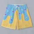 thumbnail image 6 of Baseball Style Ice Cream Shorts Beach Vacations Trunks Sky Blue M, 6 of 6