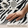 thumbnail image 6 of ODIKA Zebra Leopard Print Mixed Stripe Field Wallpaper Blanket Tiger Non-Slip Chair-Friendly for Dining Room, Under Table, Home Office, 6 of 7