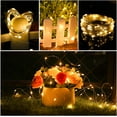 thumbnail image 4 of 2 Pack Fairy Lights 100 LED 33 FT Christmas Lights USB Powered Silver Wire String Lights, Mini Lights with Remote Control (Warm White), 4 of 5