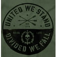 thumbnail image 2 of Divided We Fall Defend Freedom Skull Men's Graphic T Shirt Tees Brisco Brands S, 2 of 6