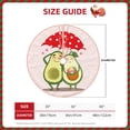 thumbnail image 2 of Fotbe Avocado Lovers Wearing Umbrella Pattern Christmas Tree Skirt, Tree Skirts Plush Christmas Decorations, Christmas Tree Skirts Xmas Decorations Holiday Party Decor-30", 2 of 6