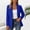 Blue, variant on Women's Open-Front Notched Lapel Blazer, Long Sleeve Tailored Casual Jacket In Multiple Solid Colors(White,M)