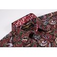 thumbnail image 3 of Men PREMIERE Long Sleeve Button Up Dress Shirt Red Multicolor Paisley, 3 of 5