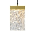 thumbnail image 3 of CWI Lighting Lava Integrated LED Brass Mini Pendant, 3 of 9