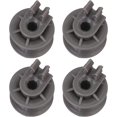 thumbnail image 1 of BQLZR 27x28mm Gray Plastic Dishwasher Upper Dish Rack Roller 4581DD3002A Pack of 4, 1 of 5