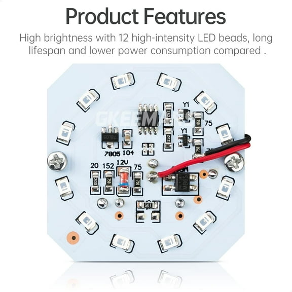 TRA-Round LED Warning Lamp, No Sound AC110V Industrial Signal Flashing Light for Security (Amber)