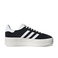 thumbnail image 4 of Pantalones cortos de tabla de caña baja para mujer Adidas Gazelle Bold en blanco y negro, calzado informal resistente al desgaste y antideslizante, 4 of 5
