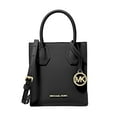 thumbnail image 2 of Michael Kors Mercer Extra-Small Pebbled Leather Crossbody Bag (Black), 2 of 2