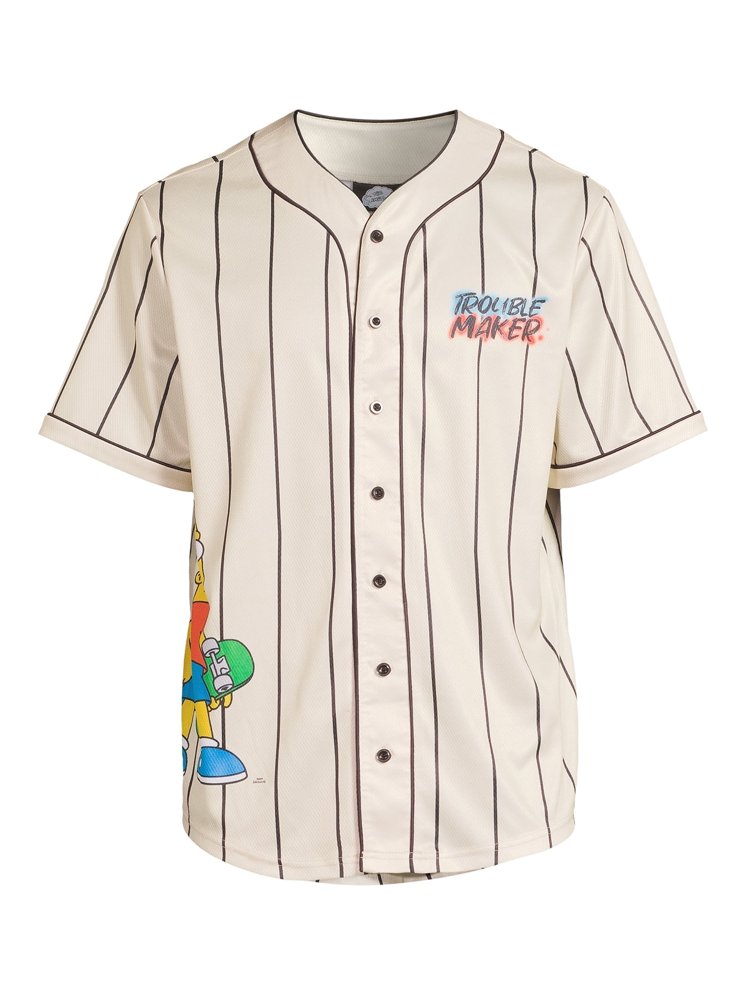 The Simpson’s Men’s Graphic Baseball Jersey, Sizes S-3X