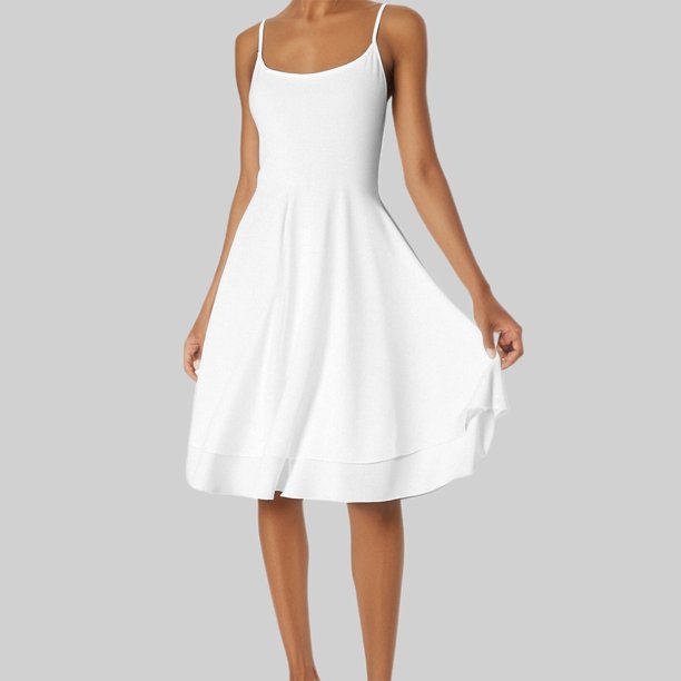 WILLBEST Vestidos Casuales Para Mujer Verano Mini Vestido Plisado Con Cintura Y Cuello Cuadrado Popular Con Dobladillo Corto
