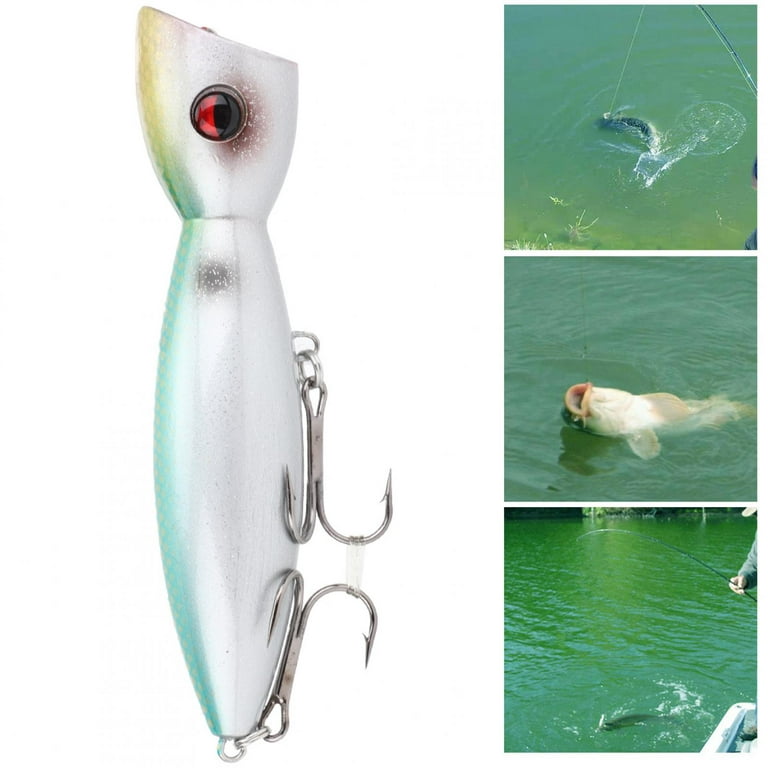 Fishing Bait Artificial Fishing Lures Lifelike Fishing Bait Plastic 3D Fish  Eye Large Popper Lifelike Artificial Hard Bait Fishing Lures Fish Tackle  AccessoryCyan 