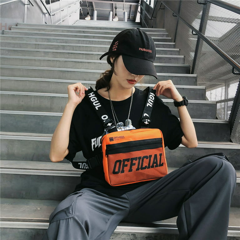 Jygee Unisex Chest Bag Hip Hop Style Vest Crossbody Bag Fashion Chest Rig  Vest Waist Bag