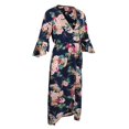 thumbnail image 3 of Vestido largo Zulema con escote en V para mujer marino XL, 3 of 8